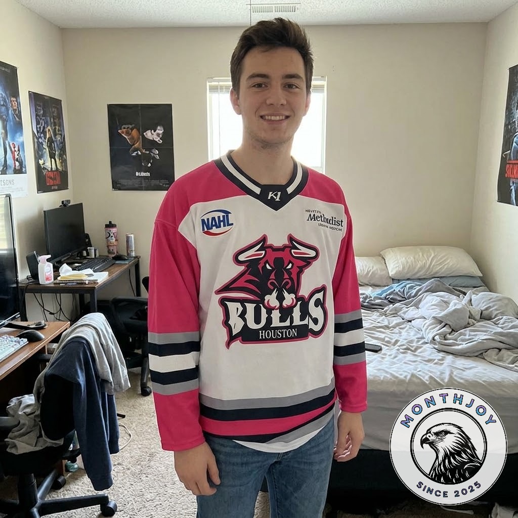 Houston Bulls Breast Cancer Awareness Weekend Hockey Jersey 2026 - photo 2