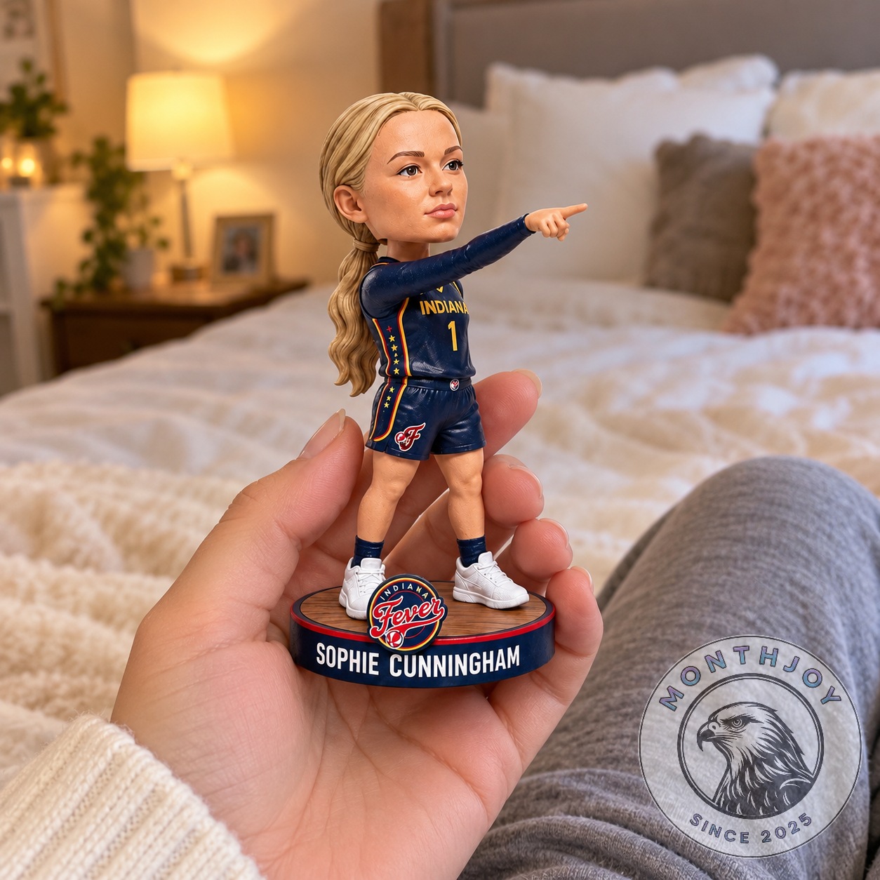 Indiana Fever Sophie Cunningham Pointing Bobblehead - photo 2