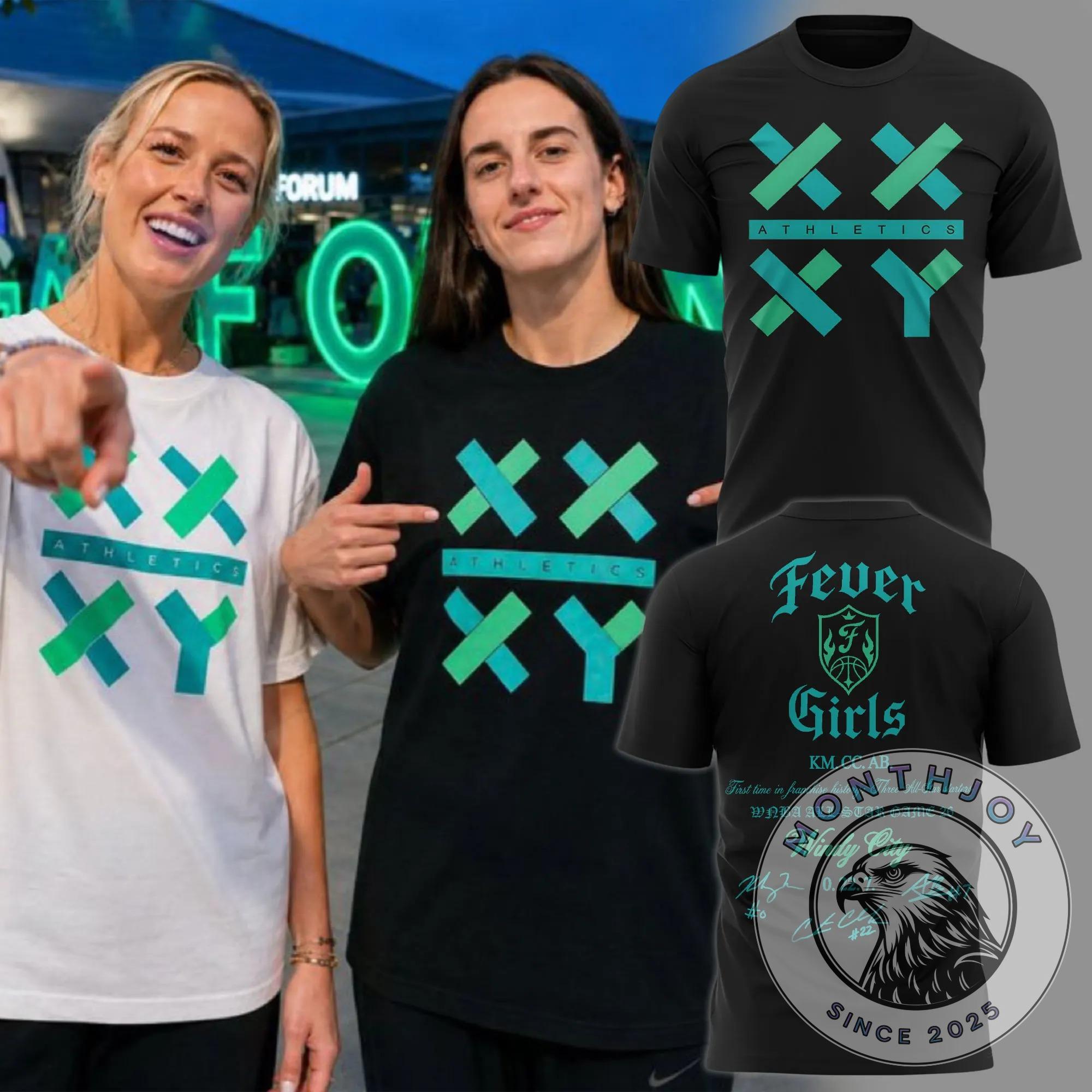 Indiana Fever XX XY Athletics Franchise History T-Shirt - Front View