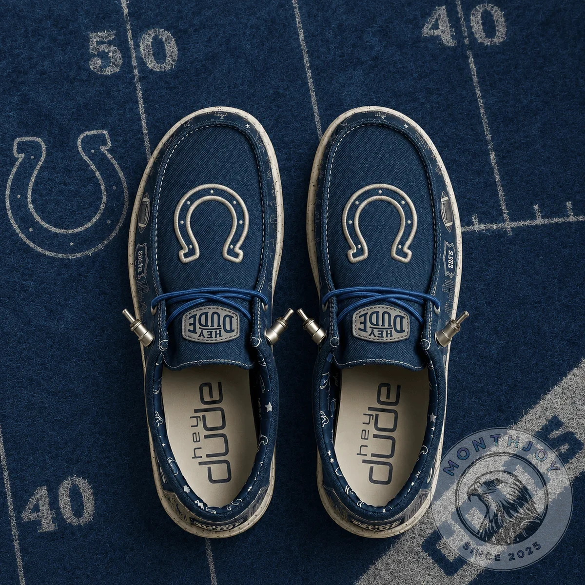 Indianapolis Colts NFL Hey Dude Casual Shoes - Detail View