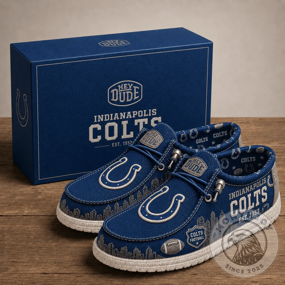 Indianapolis Colts NFL Hey Dude Casual Shoes - Front View