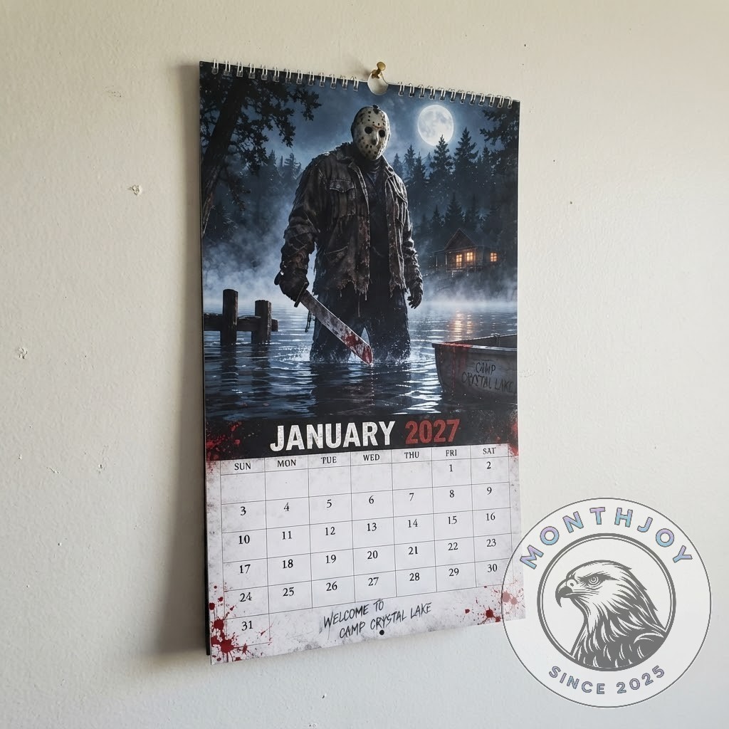 Jason Voorhees 2027 Camp Crystal Lake Wall Calendar - photo 2
