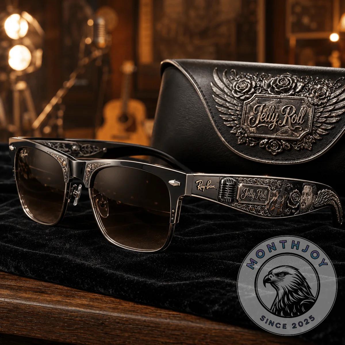 Jelly Roll Custom Engraved Signature Sunglasses - Front View
