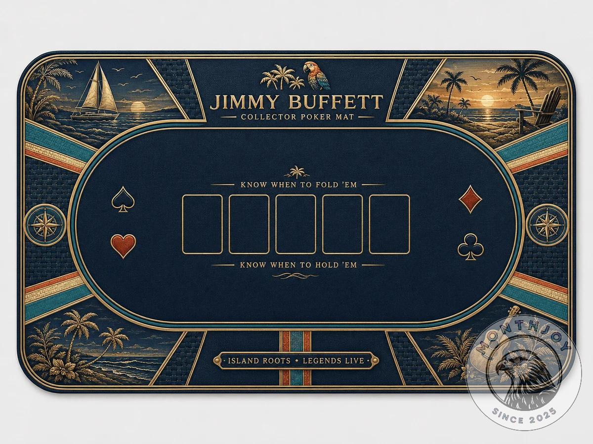 Jimmy Buffett Island Roots Parrothead Margarita Coast Sunset Sail Poker Set - photo 2
