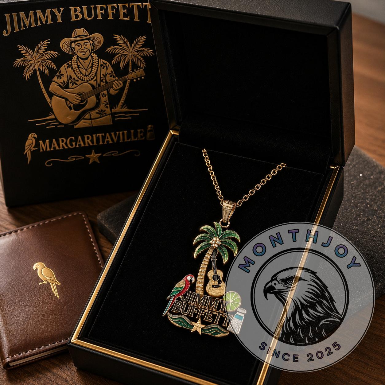 Jimmy Buffett Margaritaville Pendant Necklace - Detail View