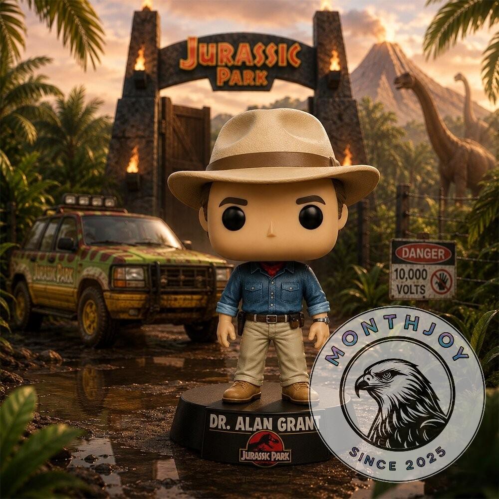 Jurassic Park Sam Neill Dr Alan Grant Funko Pop 2026 - Front View