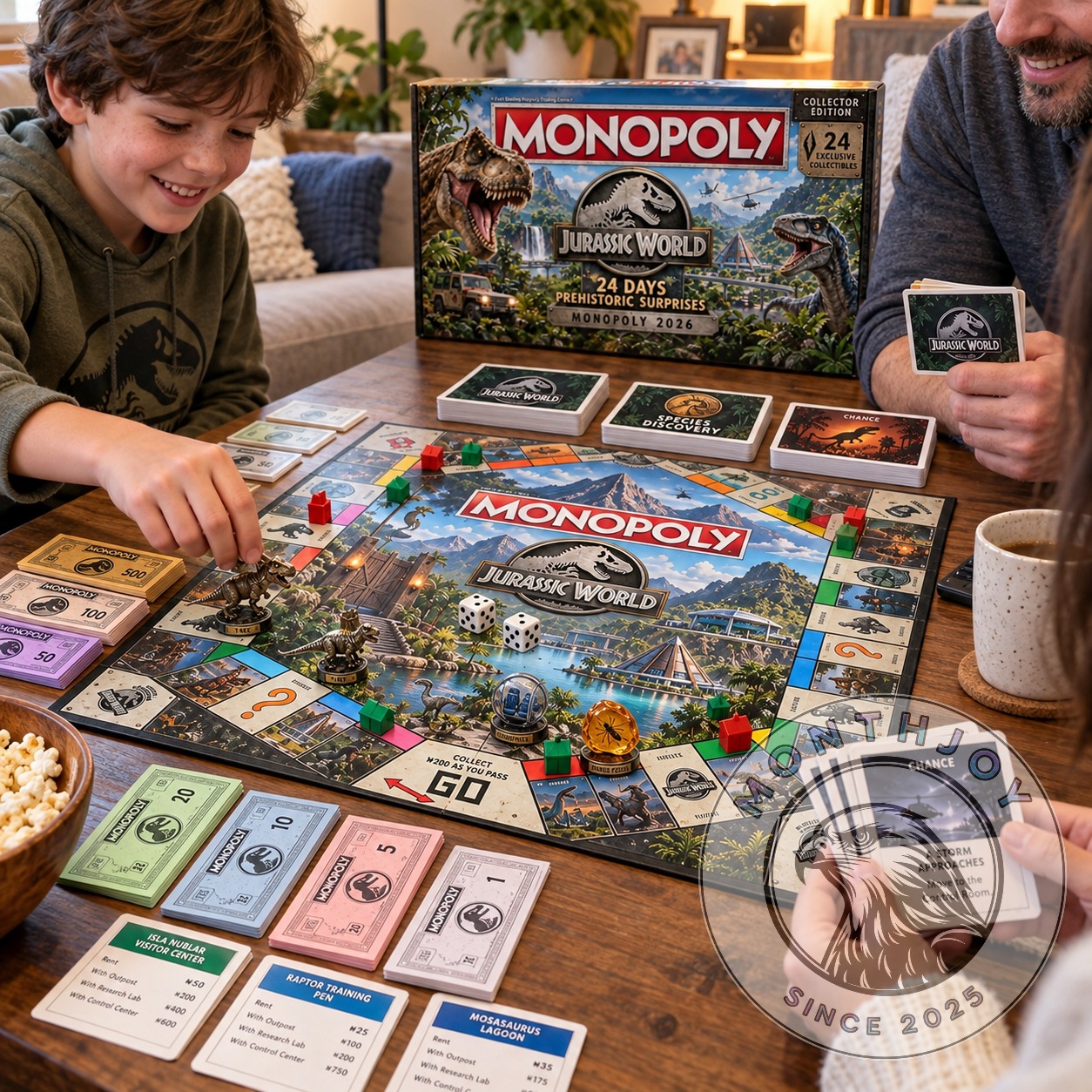 Jurassic World 24 Days Prehistoric Surprises Monopoly 2026 - photo 3