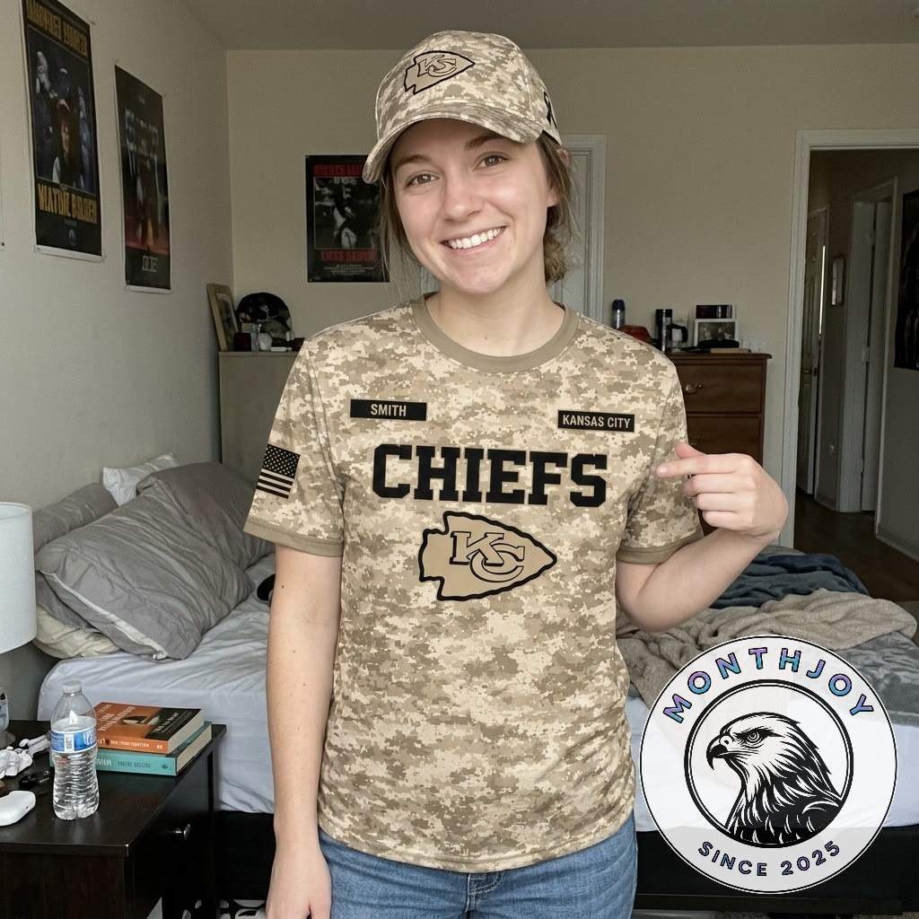 Kansas City Chiefs 2026 250 Years of Freedom Veterans Day T-Shirt - back view
