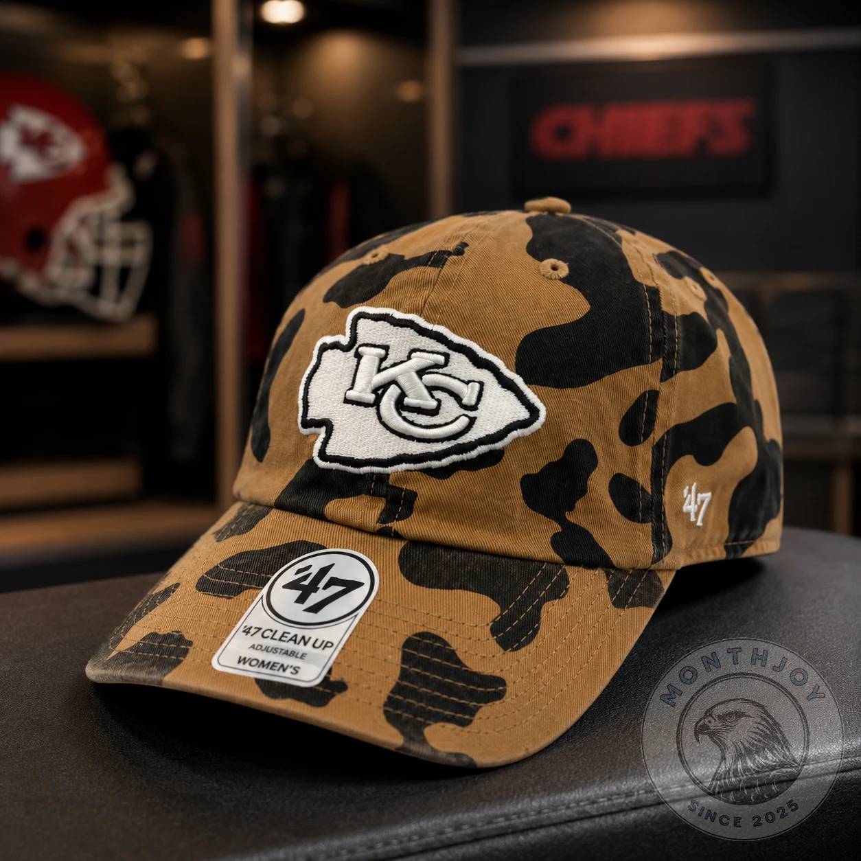 Kansas City Chiefs Women’s Camo Clean Up Cap - Front View