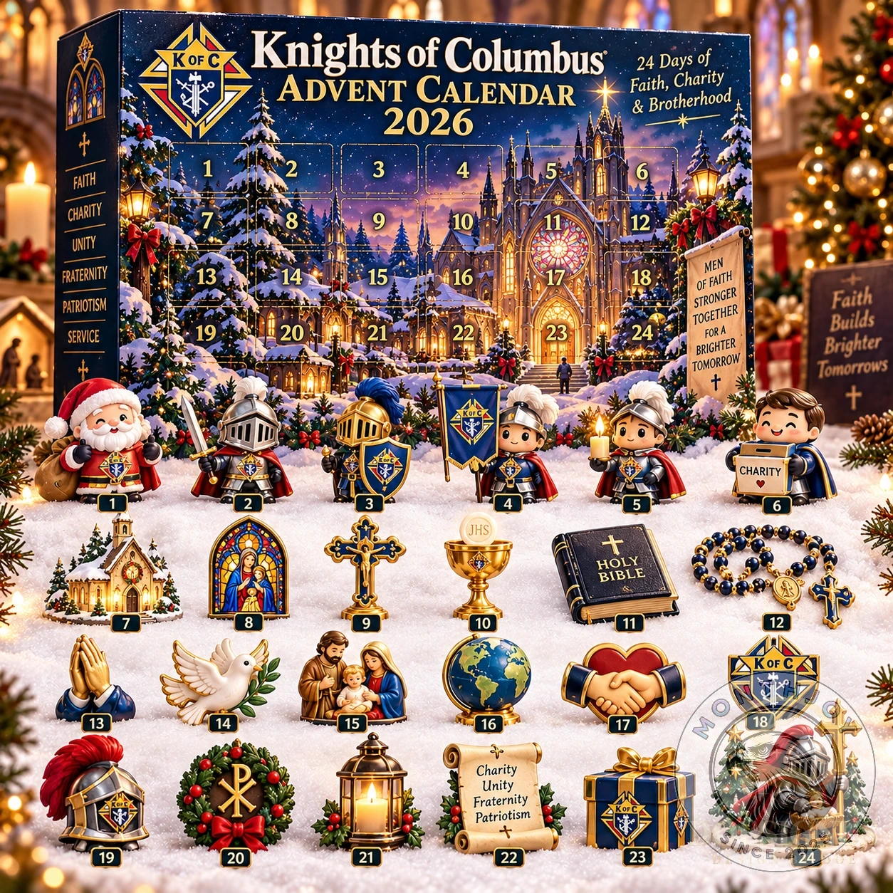 Knights of Columbus 2026 Advent Calendar - Front View
