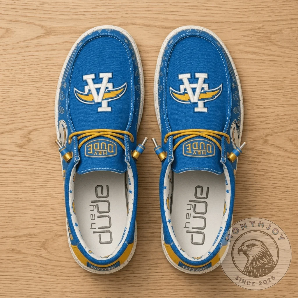 Los Angeles Chargers NFL Hey Dude Slip-On - Detail View