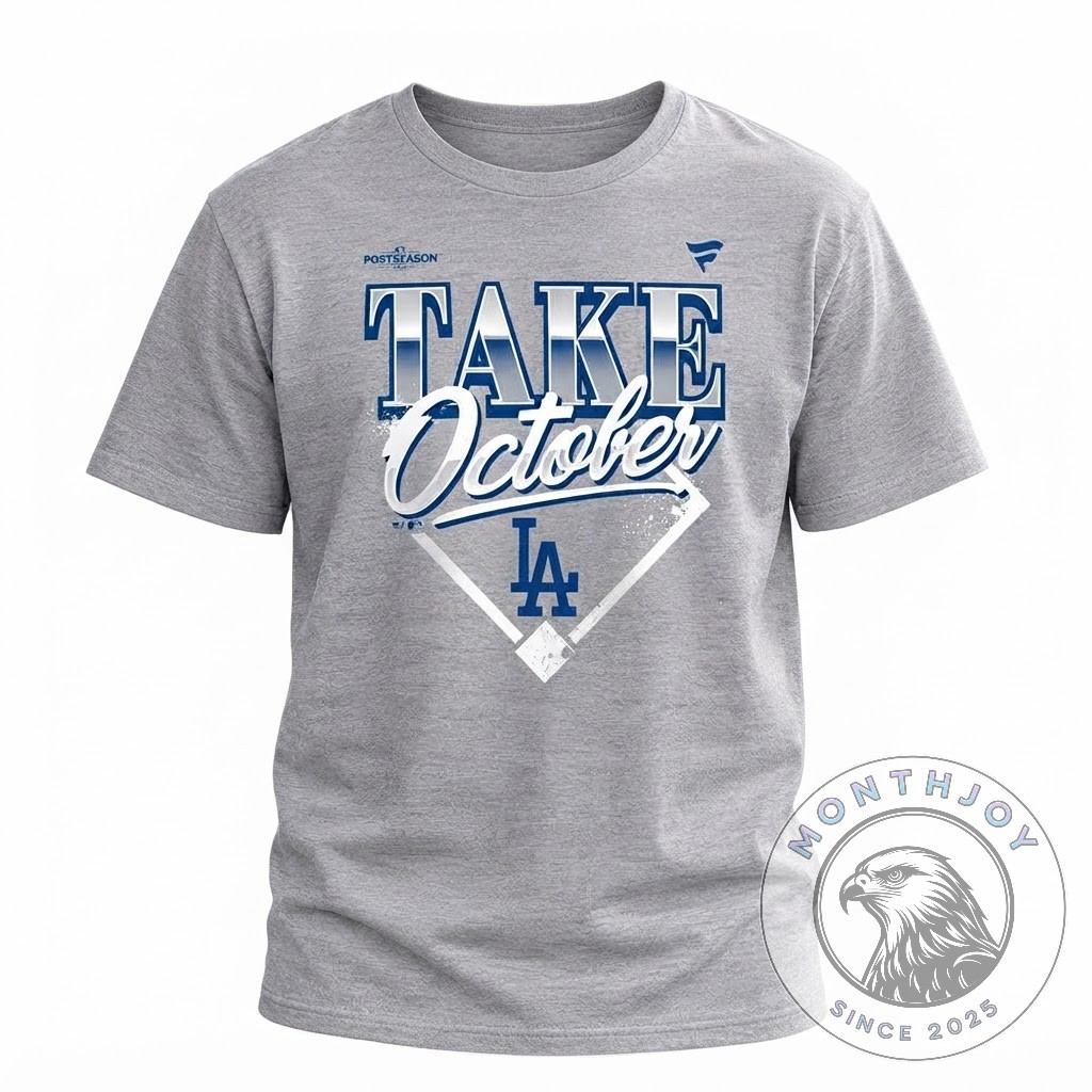 Los Angeles Dodgers Take October Postseason T-Shirt - photo 2