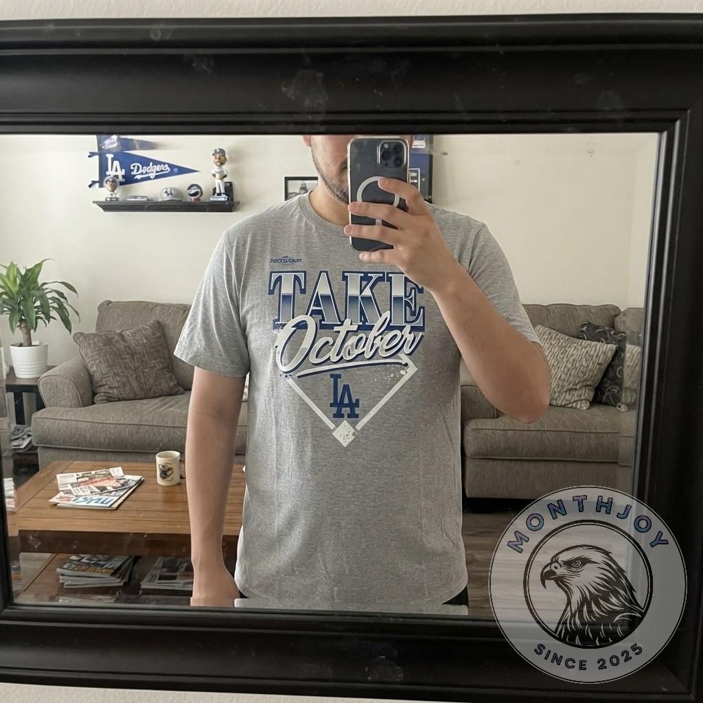 Los Angeles Dodgers Take October Postseason T-Shirt - photo 3