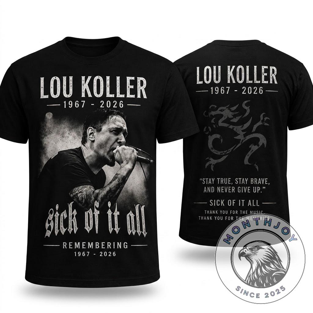 Lou Koller Sick of It All Remembering 1967-2026 T-Shirt - Detail View