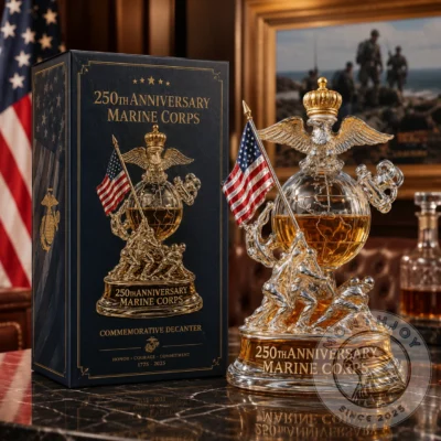 Marine Corps 250th Anniversary Whiskey Decanter