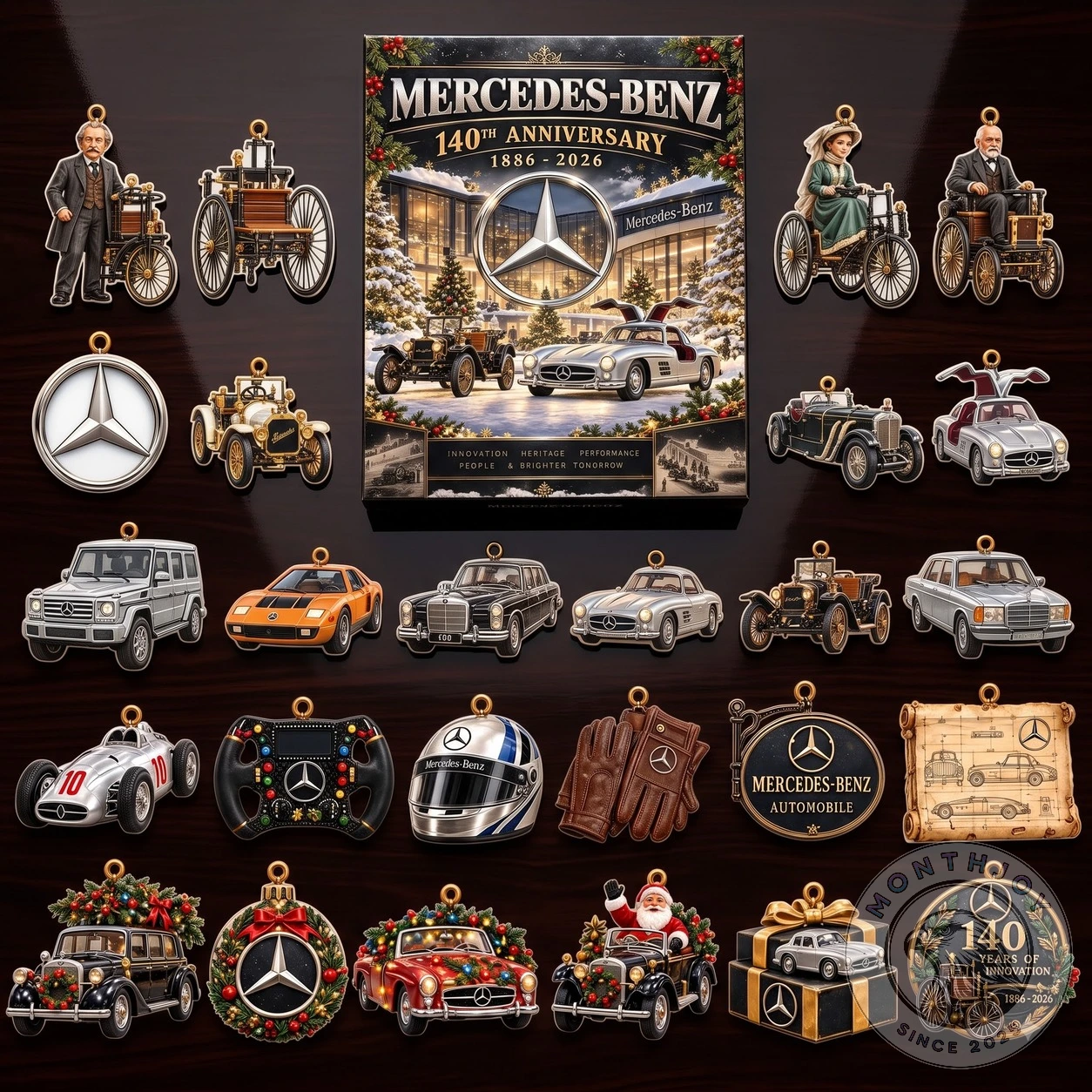Mercedes-Benz 140th Anniversary Advent Calendar - Design Detail