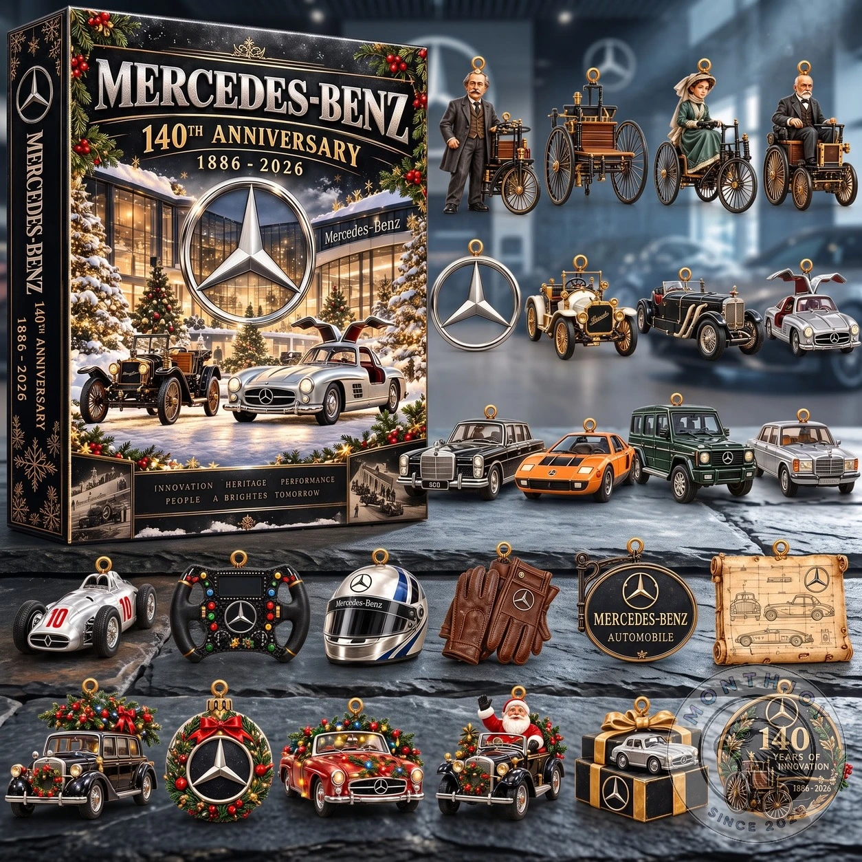 Mercedes-Benz 140th Anniversary Advent Calendar - Artwork Detail