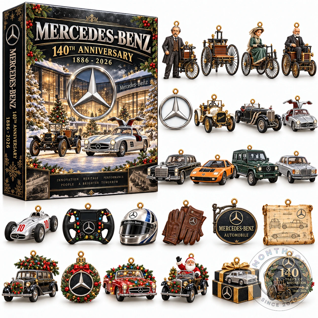 Mercedes-Benz 140th Anniversary Advent Calendar - Side View