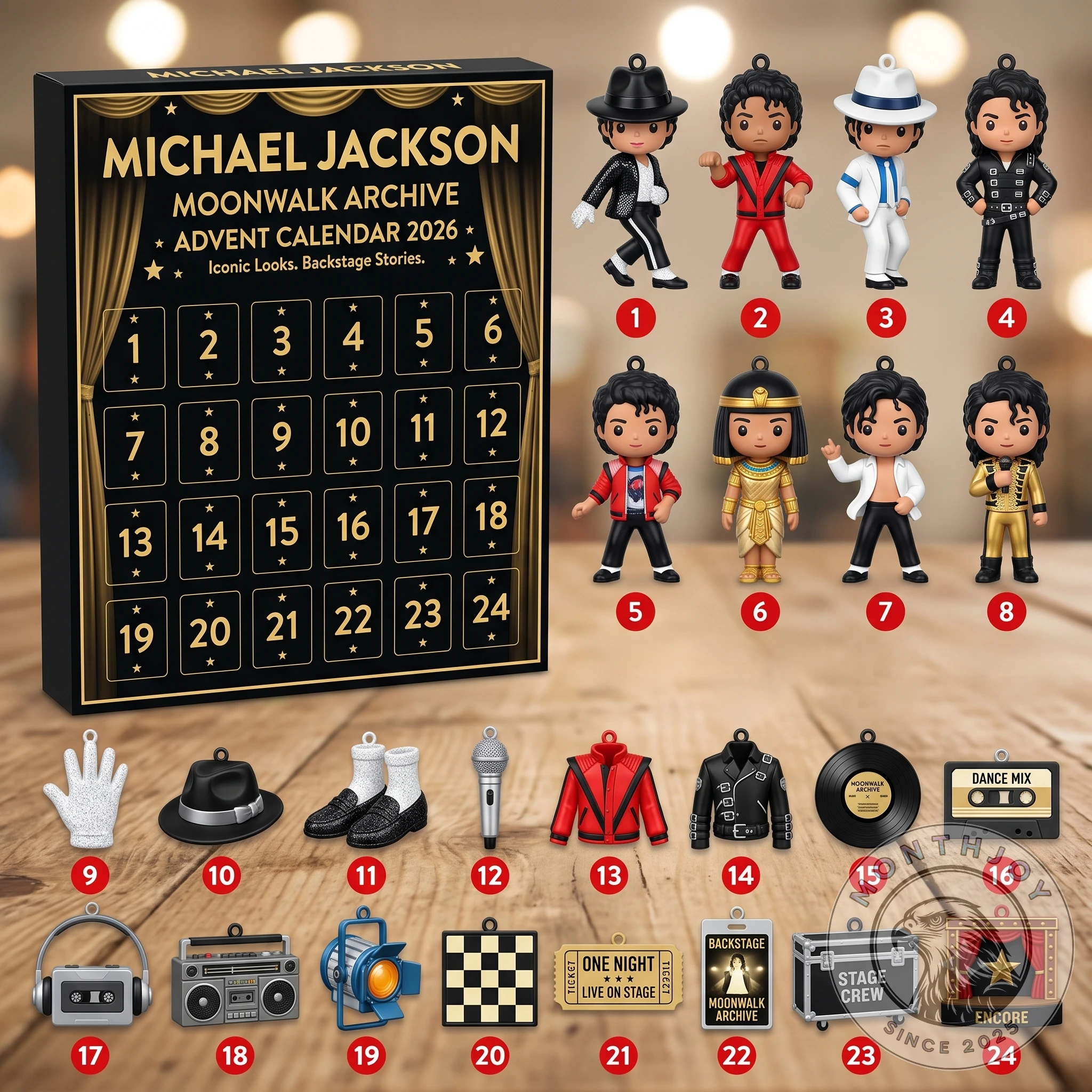 Michael Jackson Moonwalk Archive Advent Calendar 2026 | MonthJoy