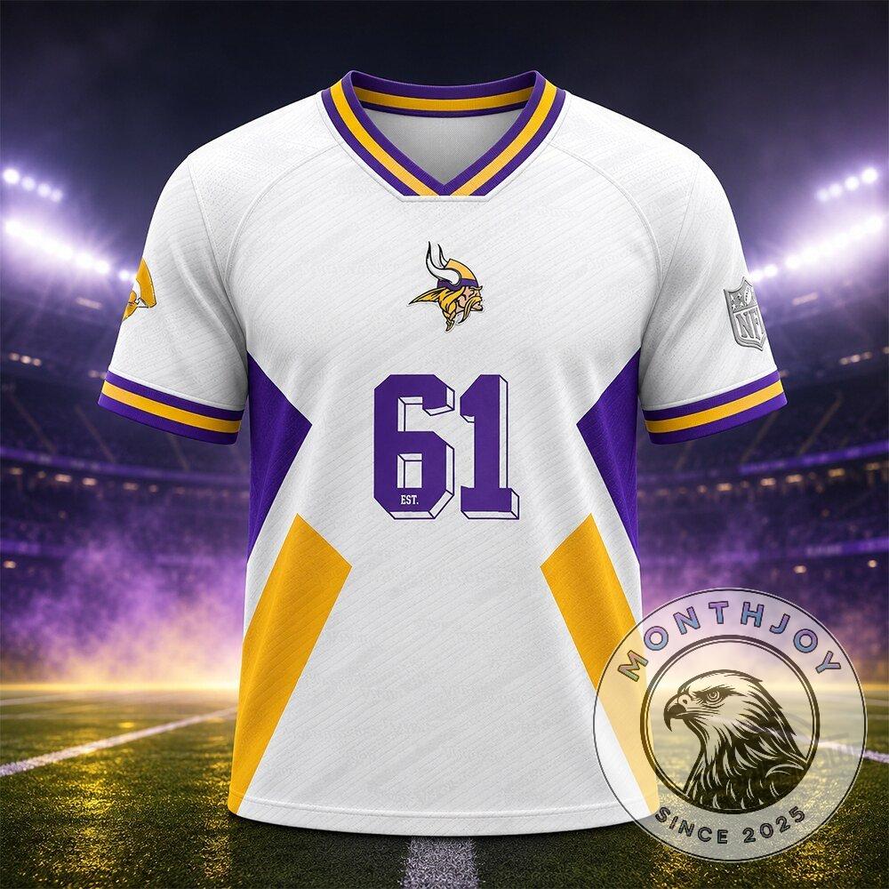 NFL Fanatics Minnesota Vikings Football x Football Jersey 2026 - Detail View