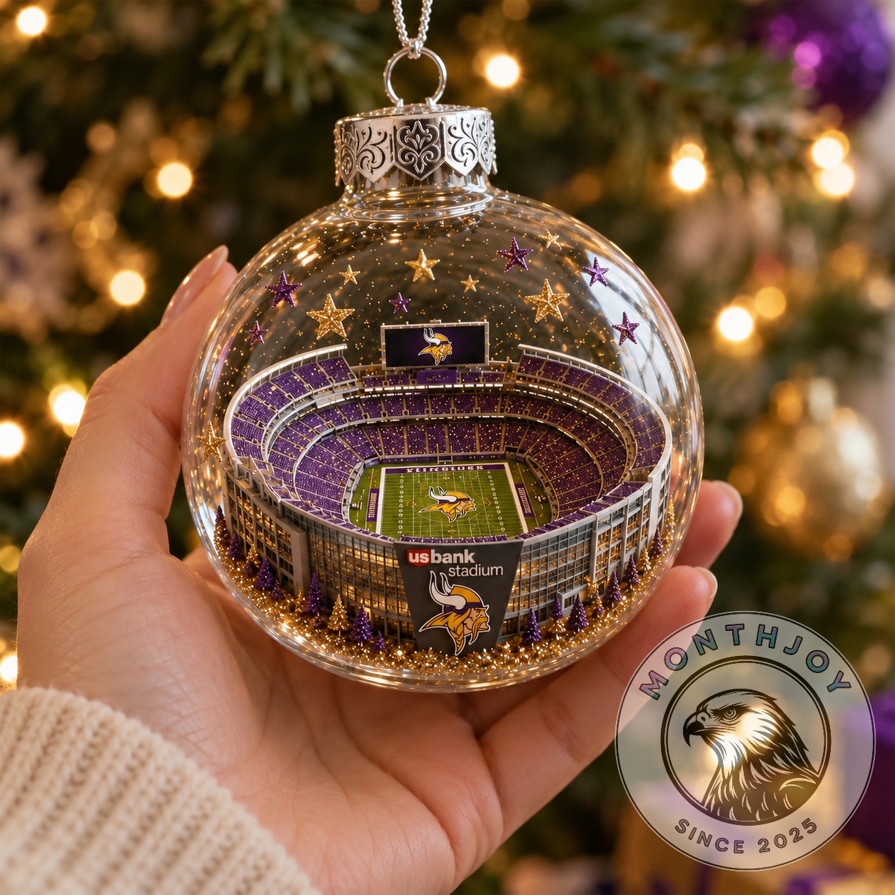Minnesota Vikings U.S. Bank Stadium Christmas 2026 Ornament - photo 3