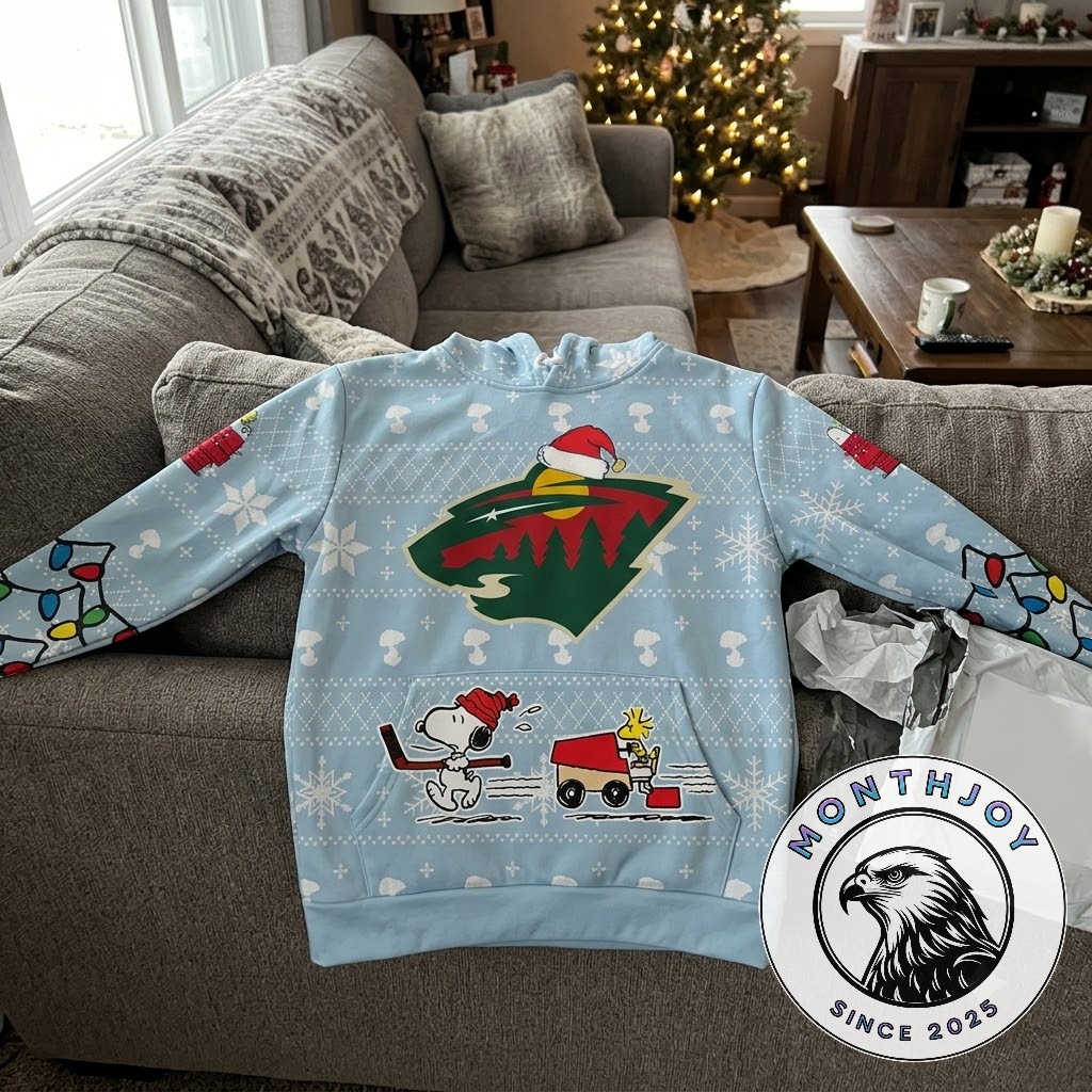 Minnesota Wild Peanuts Christmas 2026 Hoodie - photo 3