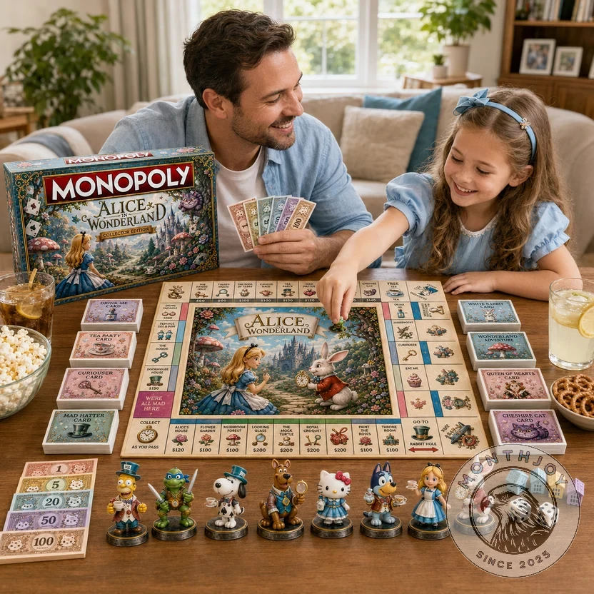 Monopoly Alice in Wonderland Collector Edition Board Game - Detail View