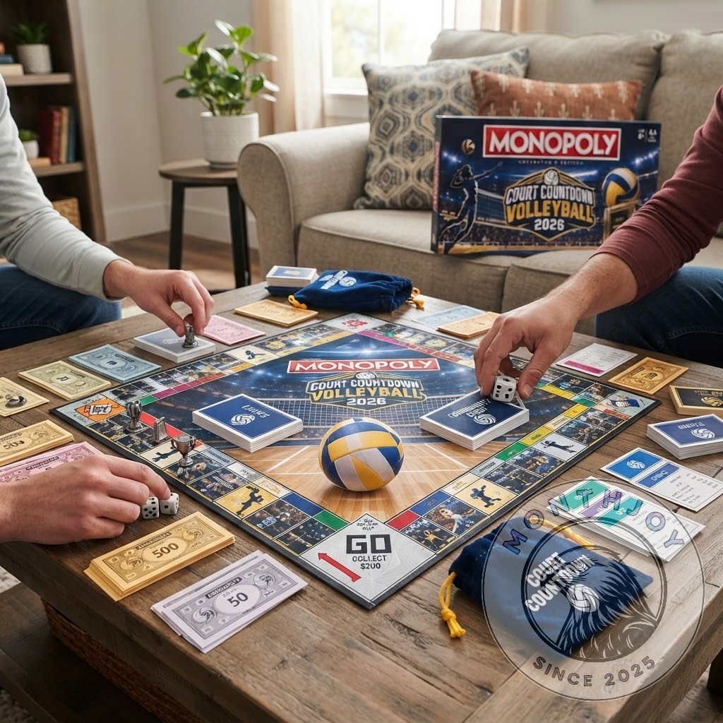Monopoly Court Countdown Volleyball 2026 Board Game - photo 2