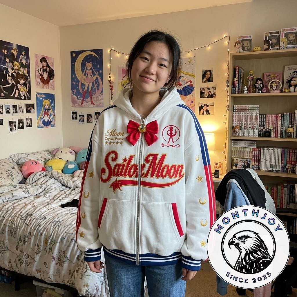 Moon Hoods Sailor Moon Crystal Power Full Zip Mask Hoodie 2026 - photo 3