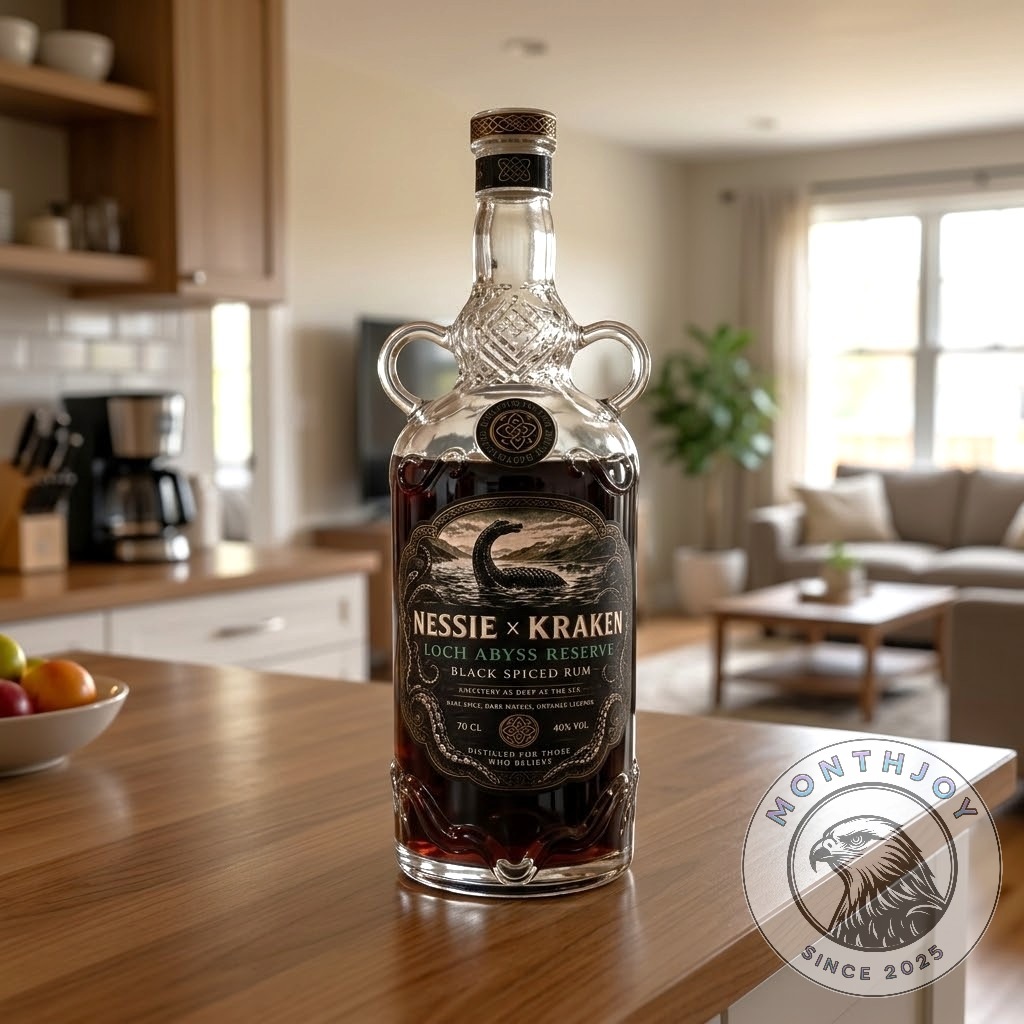 Nessie x Kraken Loch Abyss Reserve Black Spiced Rum Bottle - photo 3