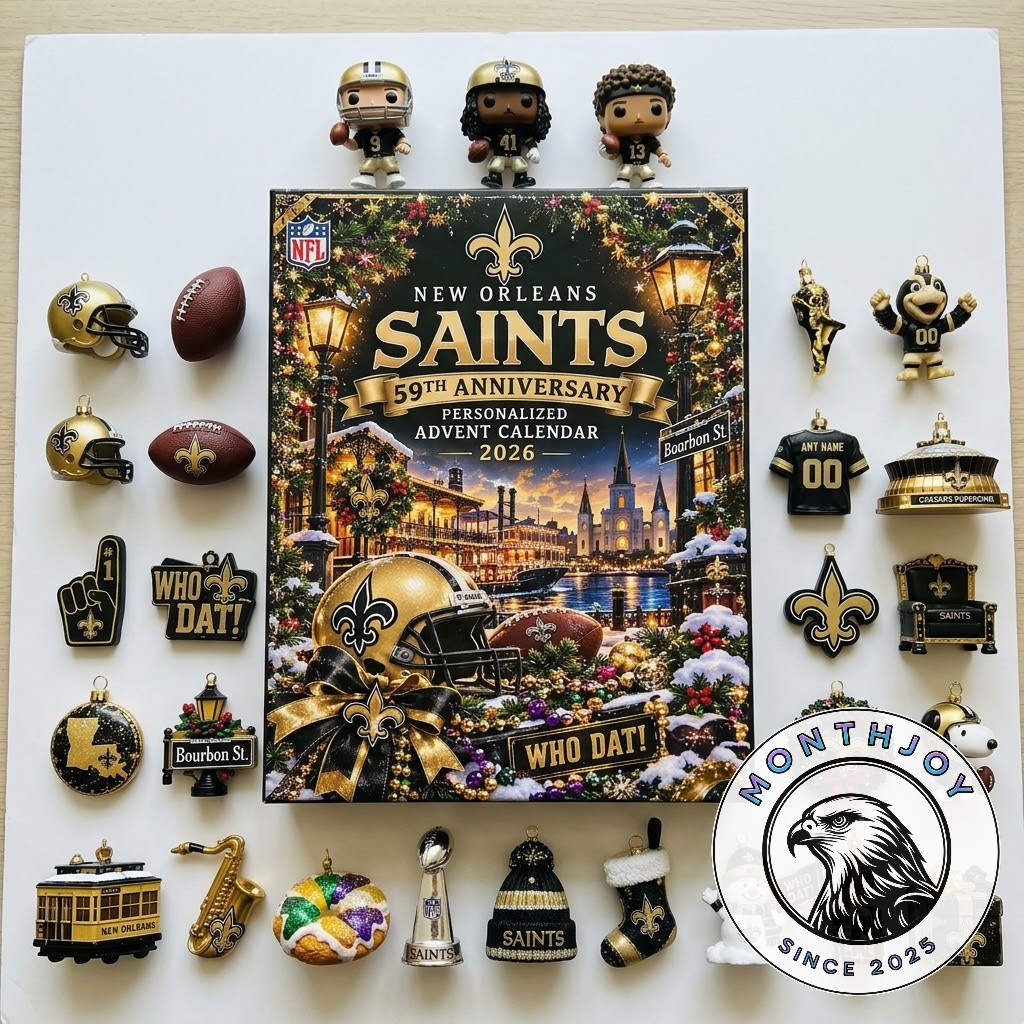 New Orleans Saints 59th Anniversary 2026 Advent Calendar - Saints football collectibles detail