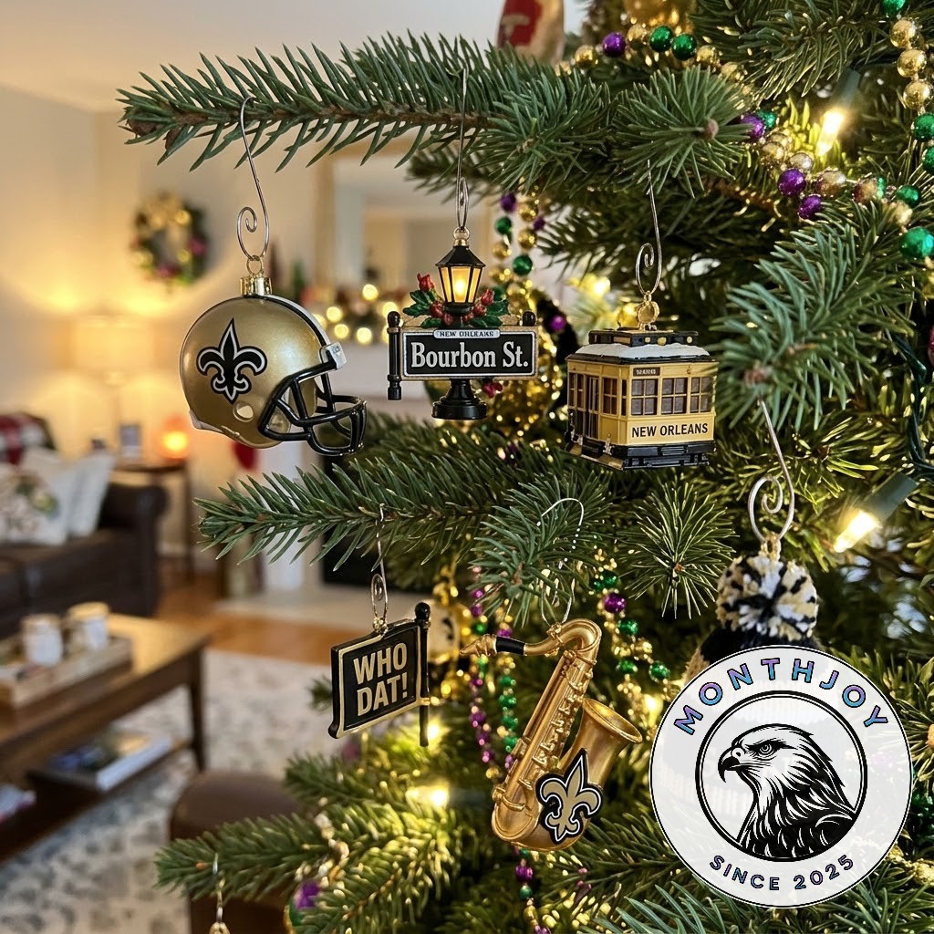 New Orleans Saints 59th Anniversary 2026 Advent Calendar - side spine with anniversary lettering