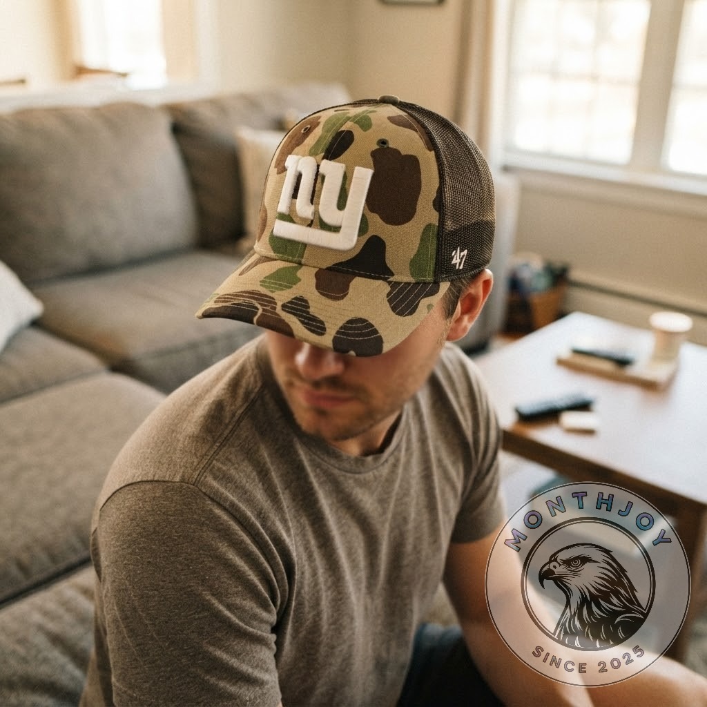 New York Giants Duck Camo Trucker Hat - photo 3