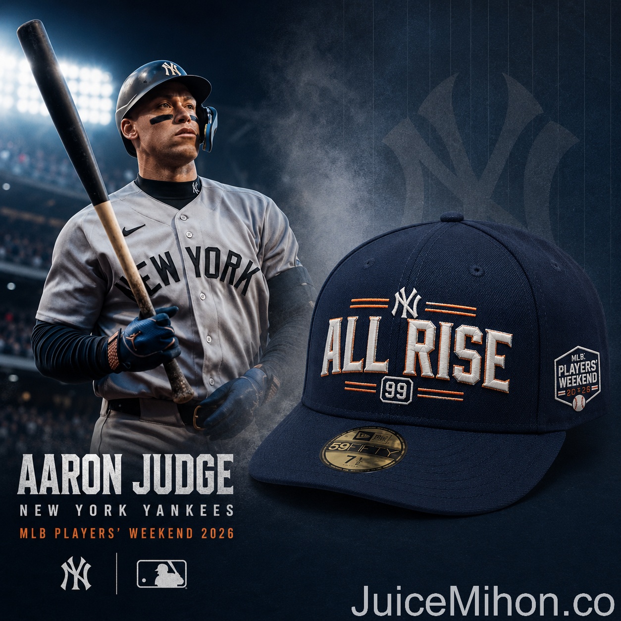 Aaron Judge New York Yankees MLB Players’ Weekend 2026 Baseball Cap - Front View