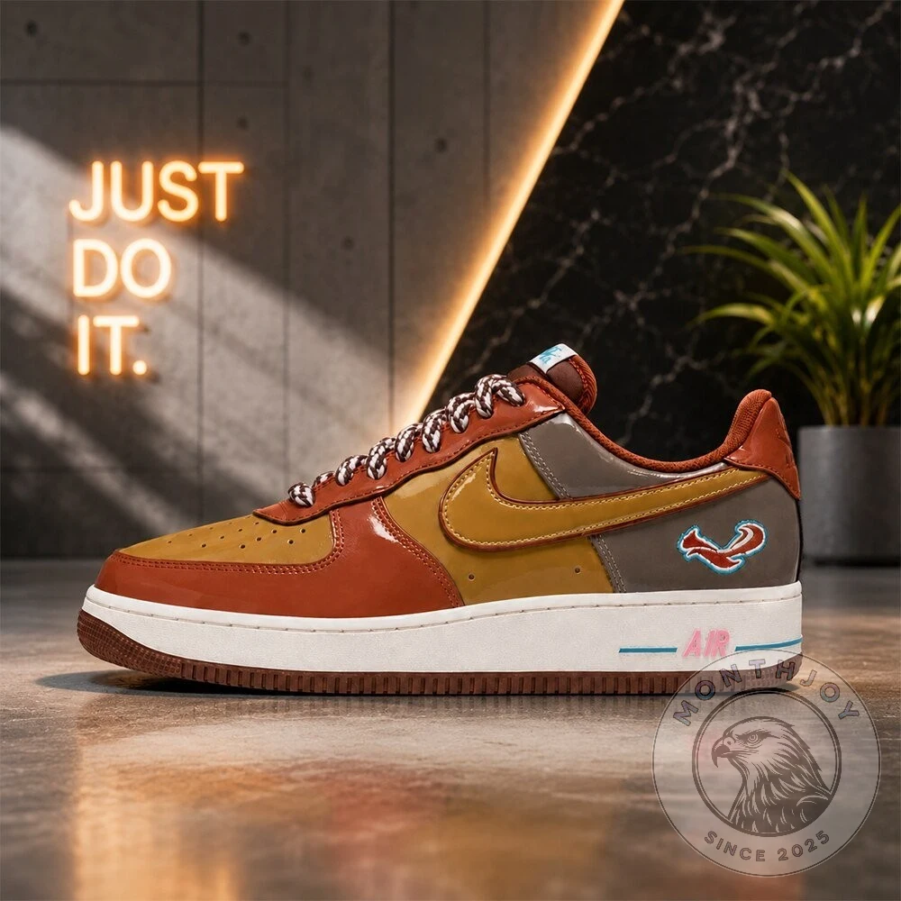 Nike AF1 Fox Tail Embroidered Custom Low Top Sneaker - Detail View