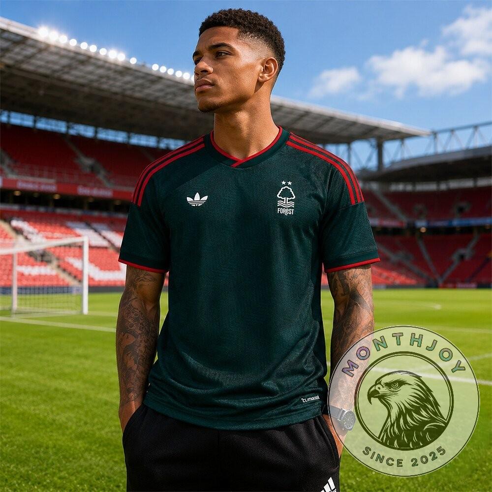 Nottingham Forest FC Retro Soccer Jersey - Detail View