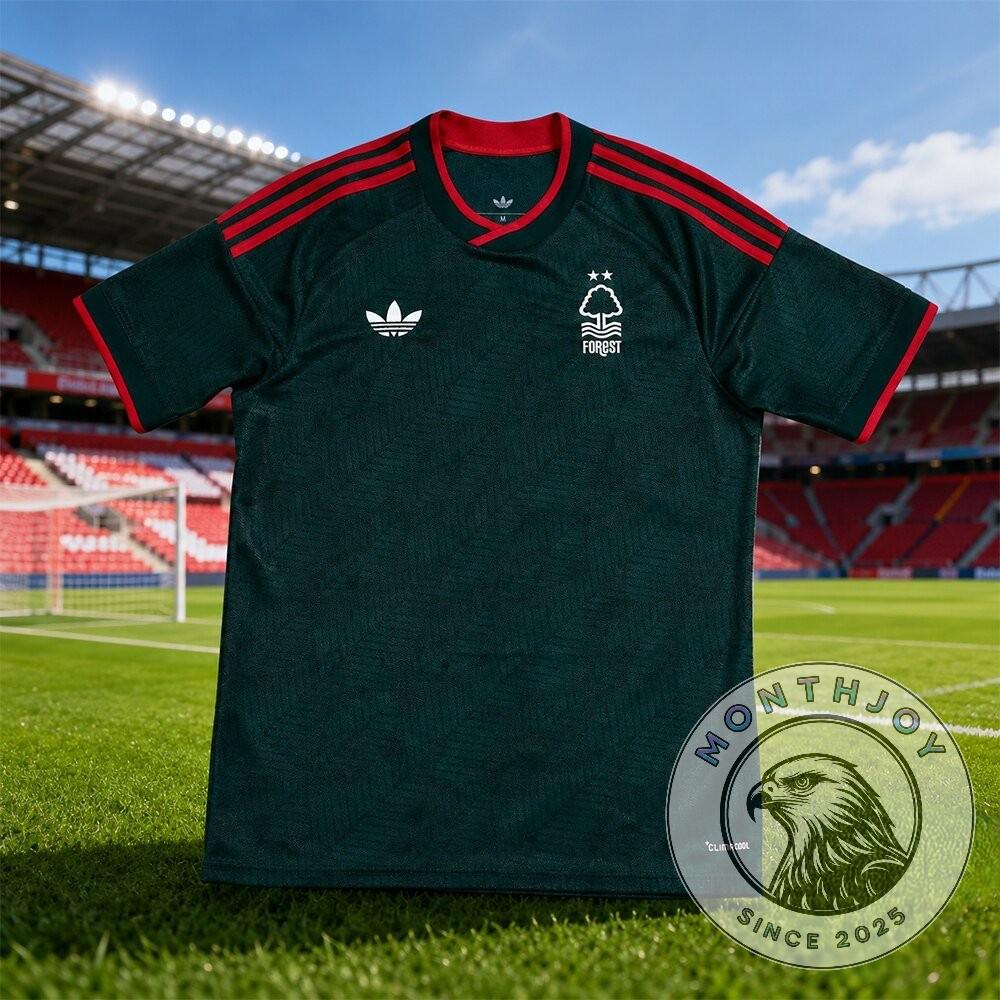 Nottingham Forest FC Retro Soccer Jersey - Front View