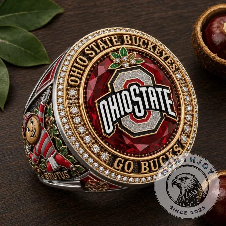 Ohio State Buckeyes Brutus Go Bucks Championship Ring - Detail View