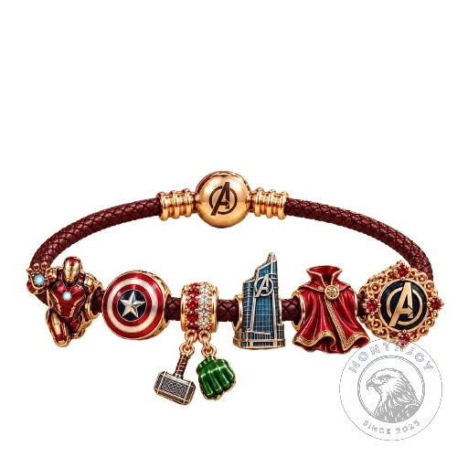 Marvel Avengers Pandora Charm Bracelet - Close-Up