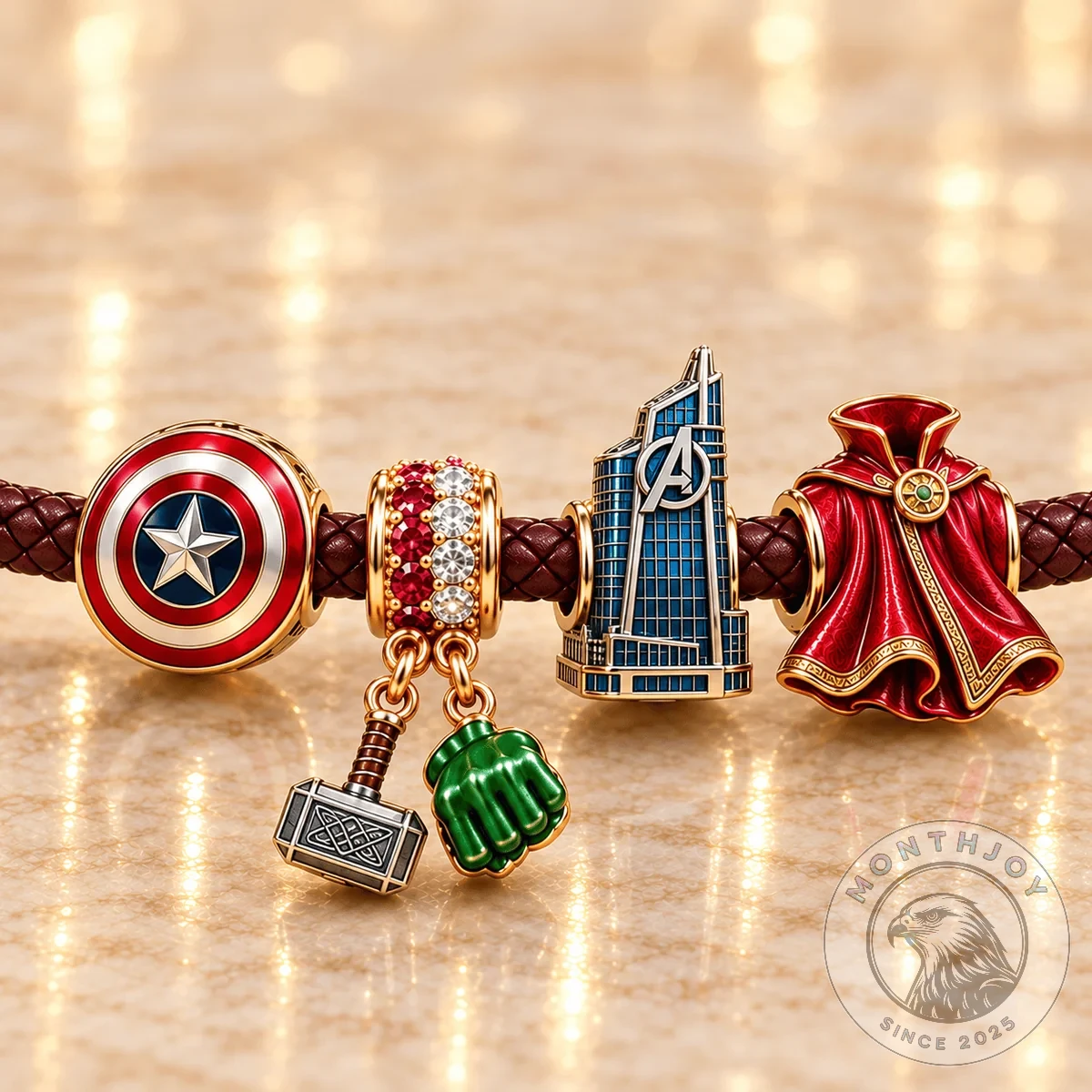 Marvel Avengers Pandora Charm Bracelet - Design Detail