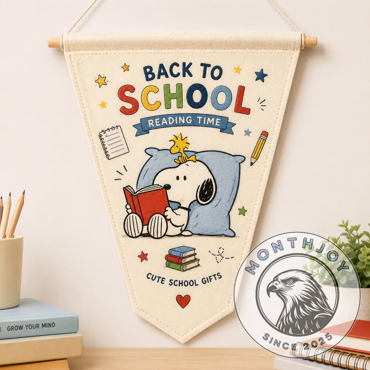 Peanuts Snoopy Pennant Flag back To School Gifts 2026 - Front View