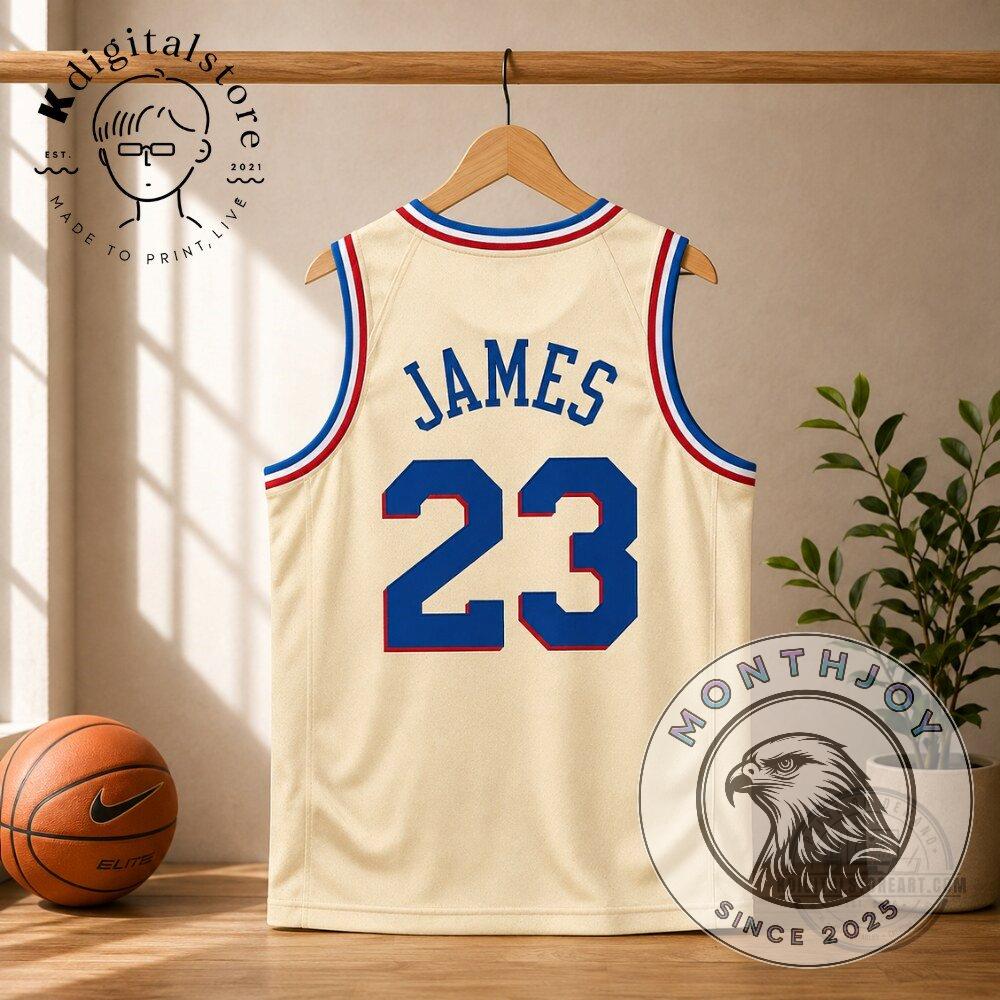Philadelphia 76ers Number 23 Basketball Jersey - Detail View