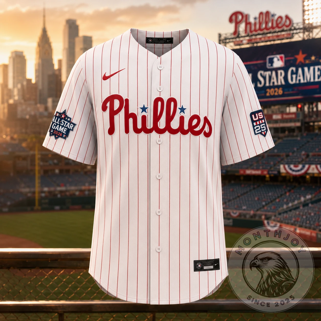 Philadelphia Phillies Kyle Schwarber All-Star Game 2026 Baseball Jersey - Detail View