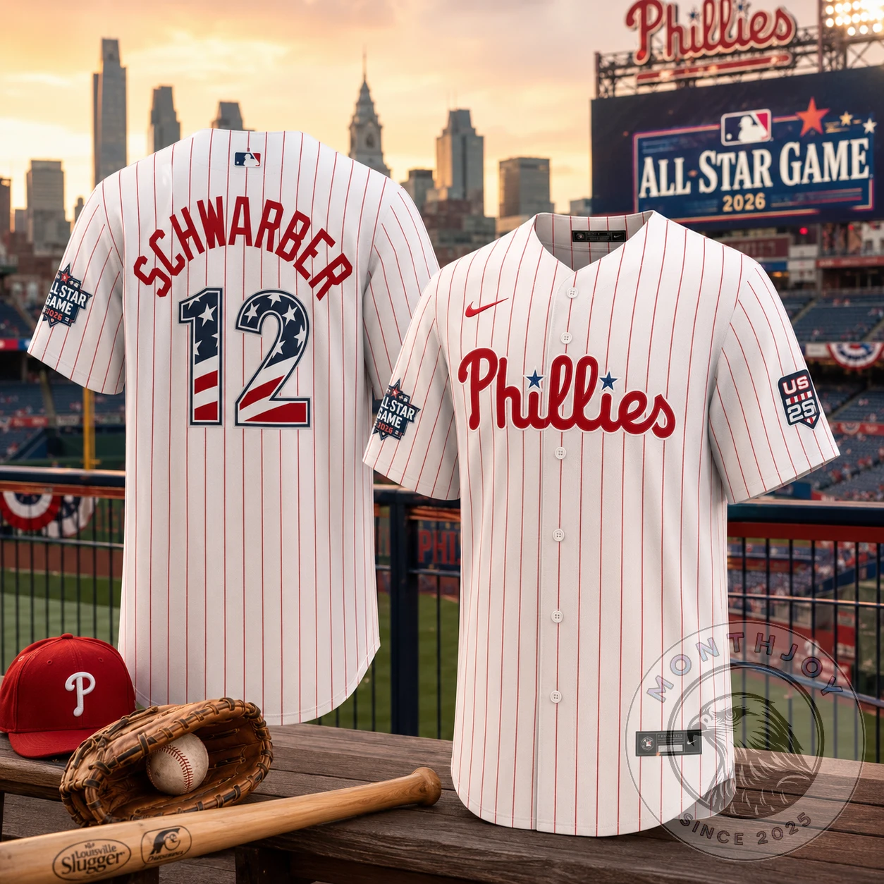Philadelphia Phillies Kyle Schwarber All-Star Game 2026 Baseball Jersey - Front View