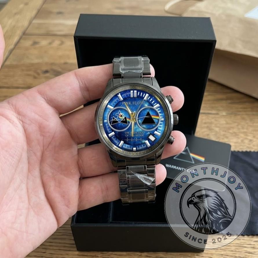 Pink Floyd 50th Anniversary The Dark Side of the Moon Watch - upper left close-up of face