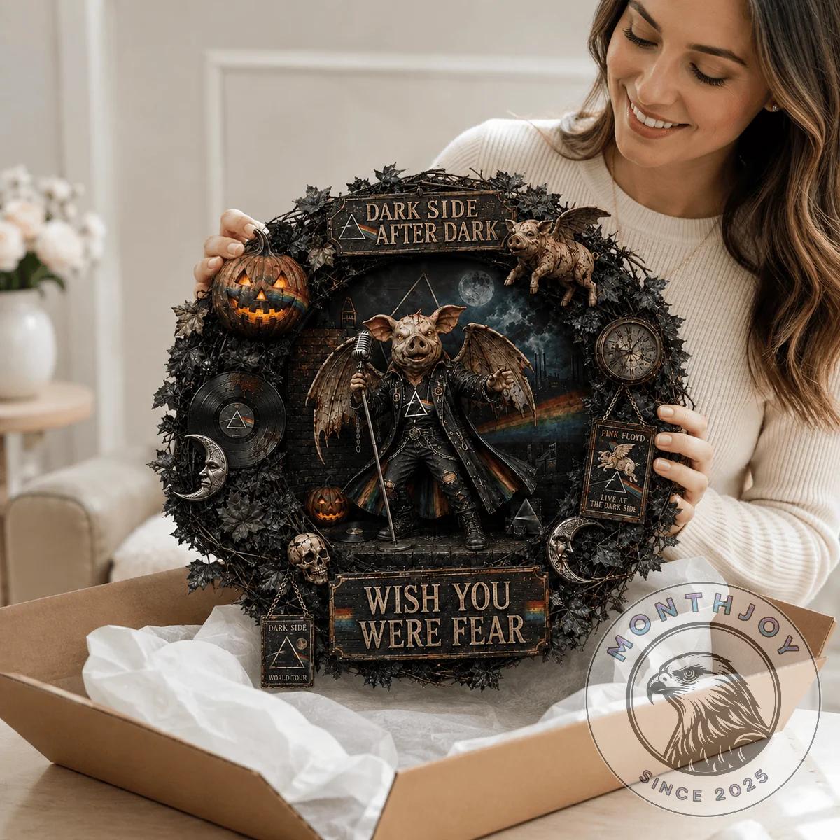 Pink Floyd Dark Side After Dark Wish You Were Fear Decorative Wreath - photo 2