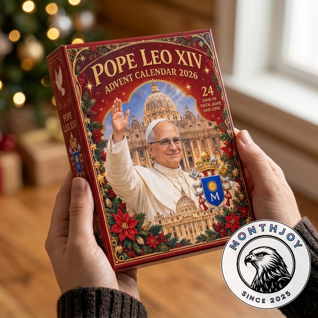 Pope Leo XIV 2026 Catholic Christmas Advent Calendar - close view of religious figures