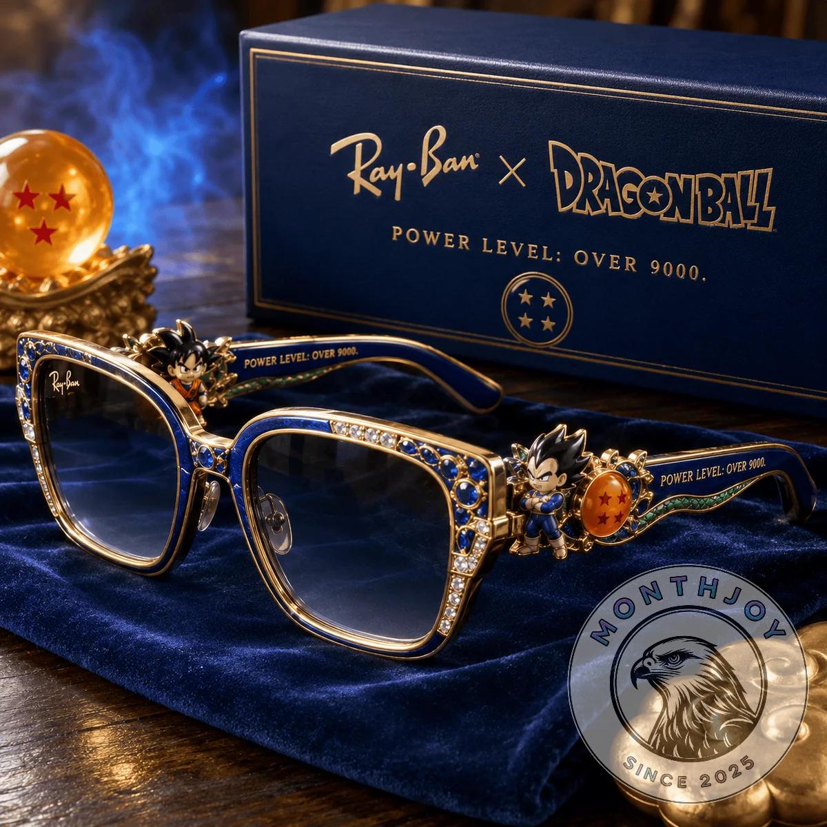 Dragon Ball Power Level Over 9000 Goku Vegeta Sunglasses - Front View
