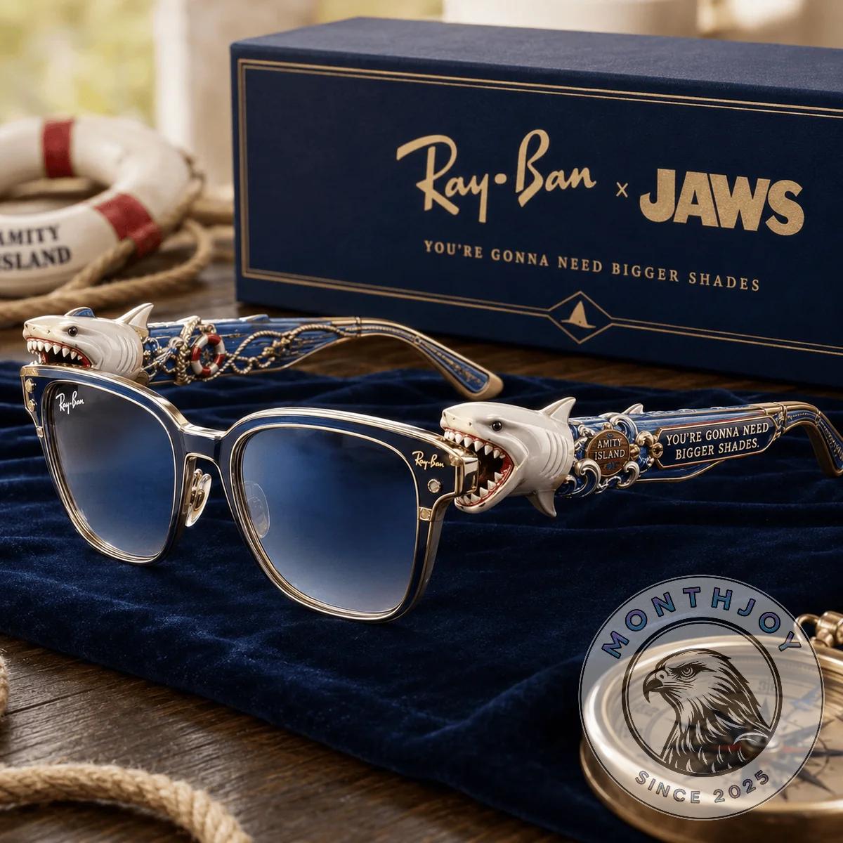 Jaws Amity Island Shark Sunglasses - Front View
