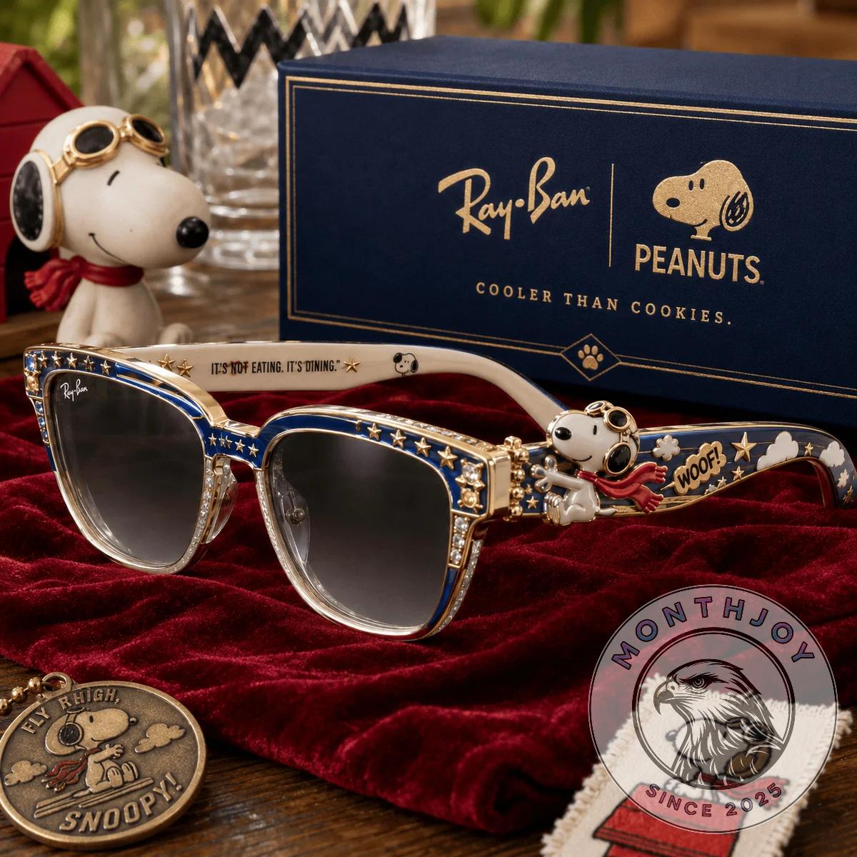 Snoopy Flying Ace It’s Dining Sunglasses - Front View